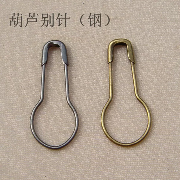 Manufacturers in stock supply clothing tag special environmental protection thick and thin wire copper iron stainless steel gourd pin pear-shaped buckle pin