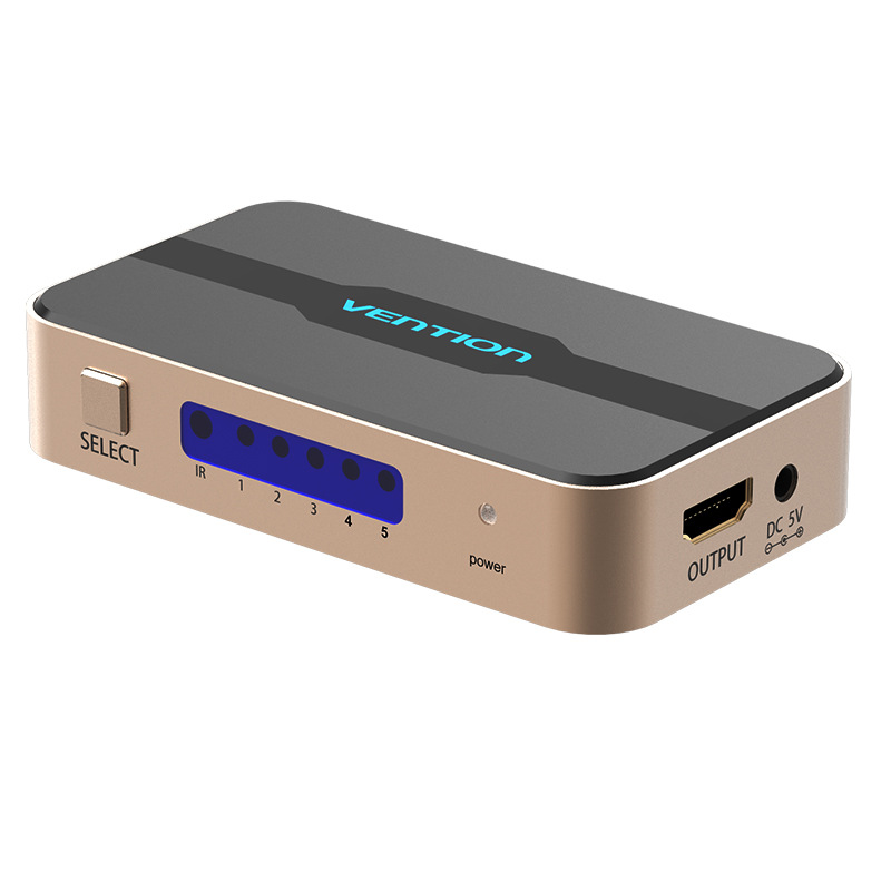 跨境货源wish HDMI切换器5进1出分配器五进一出4K高清矩阵2带遥控