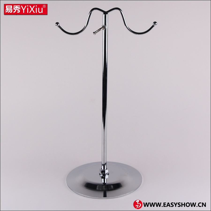 易秀 可调节挂包架子展示架柜台包架陈列展示道具不锈钢挂包展示