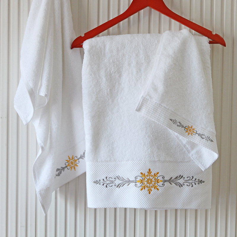 酒店宾馆毛巾 厂家直销宾馆全棉毛巾 美容院养生会所logo 白