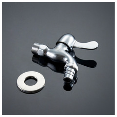 4-inch single-cool washing machine faucet extension adapter, mop basin faucet, all-copper quick-open valve core