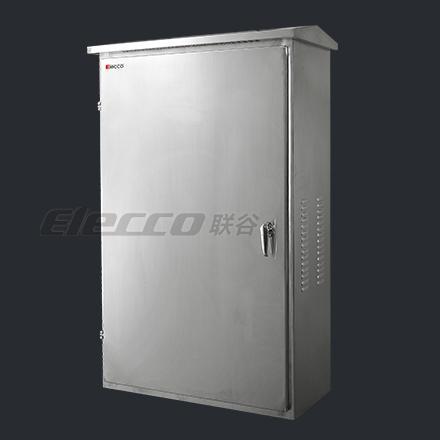 联谷不锈钢户外柜600*1000*350mm/落地动力柜/IP55室外防水柜 B级