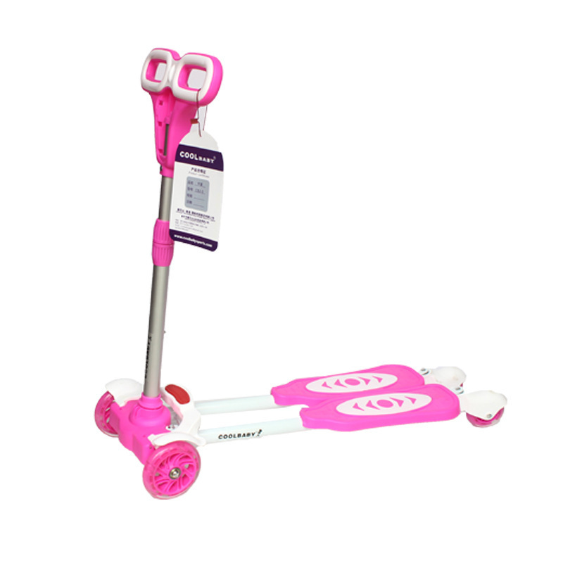 Children's scooter on four wheels