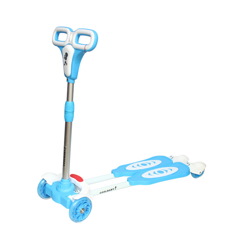 Children's scooter on four wheels