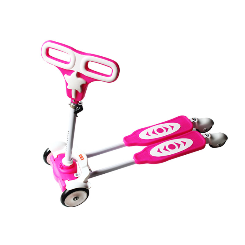 Children's scooter on four wheels