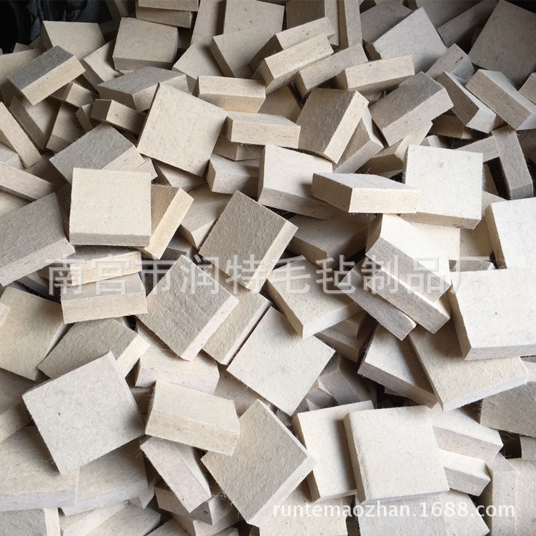 供应耐高温 吸油羊毛毡块 机械擦油润滑 防尘密封 工业用密封材料