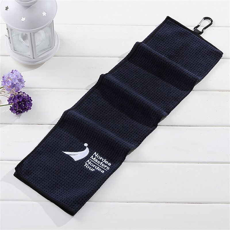 Cross-Border Hot-Selling Waffle Golf Towel, Microfiber Textured Hook Towel, Pineapple Grid Club Towel, Customizable