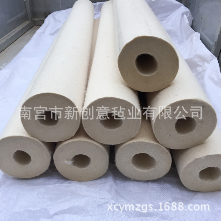 厂家直供   抛光毛毡筒 陶瓷抛光毛毡套 磨光毛毡筒
