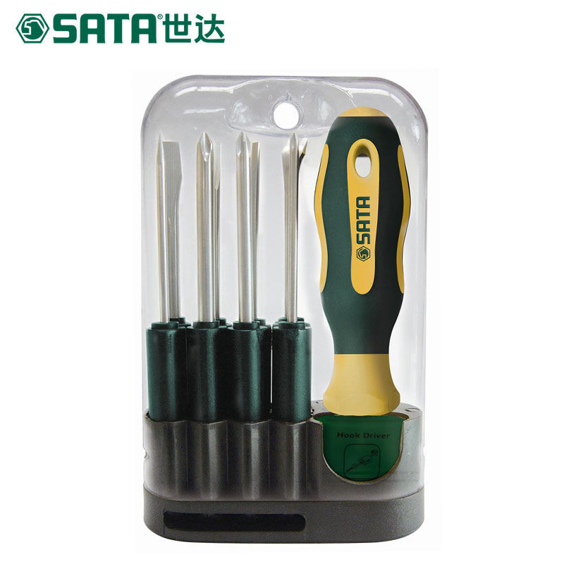 世达（SATA） 10件可换头螺丝批组套 09345
