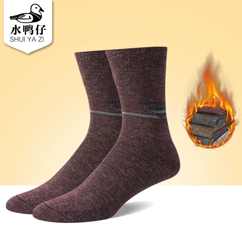 Winter warm solid woolen socks