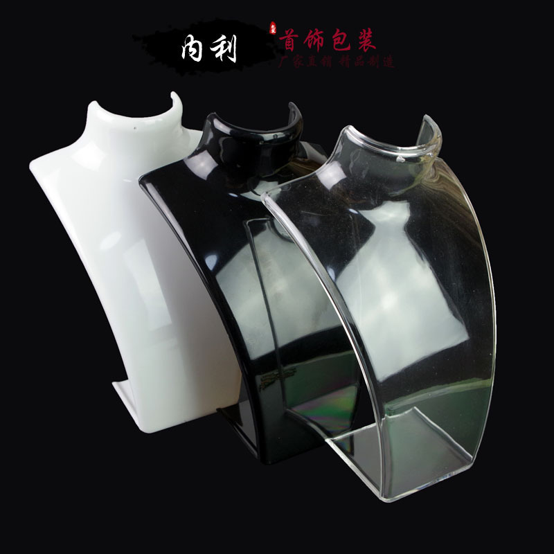 Acrylic portrait model neck model neck necklace jewelry rack jewelry window display props wholesale