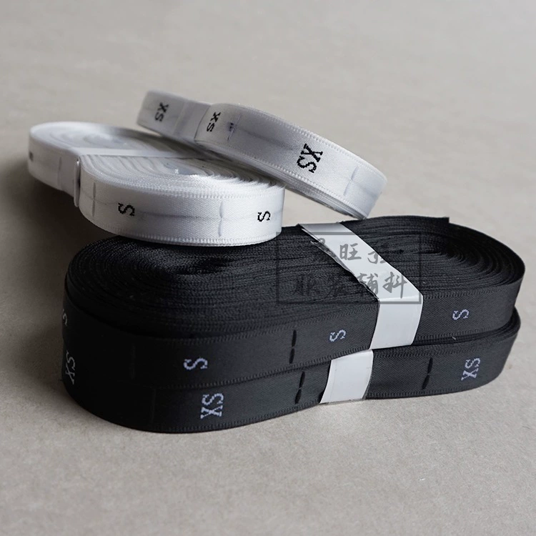 Clothing label tag size label number satin woven edge label Taiwan machine-made neck label fabric label direct selling