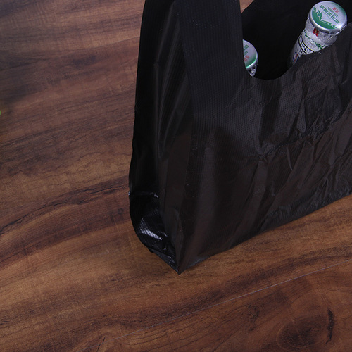 Black vest bag wholesale plastic tote bag household thickened vest style garbage bag vest convenience bag wholesale