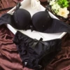 Pure black suit