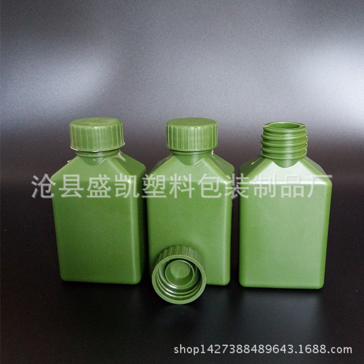 100毫升塑料方瓶 绿色塑料瓶 农化工塑料瓶 质量好 密封性好