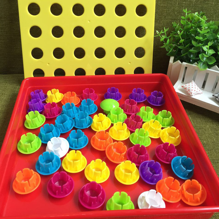 Rompecabezas de botones para niños transfronterizos Rompecabezas de bebé Rompecabezas de color de uñas de hongo Jardín de infantes Iluminación cognitiva Juguetes de educación temprana