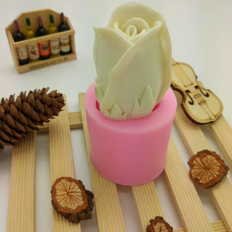 Трехмерный мастичный с розой, силиконовая форма, handmade soap, форма для мыла, свеча, слизь, DIY, в 3D формате, цветочный