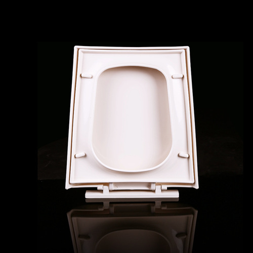 Thickened Trapezoid Toilet Lid White Bone Color Trapezoid Toilet Seat Cover Square Toilet Bowl Cover Old Style Flush Toilet Lid