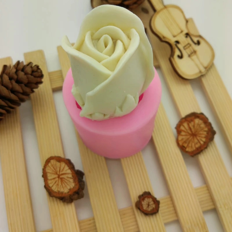 Трехмерный мастичный с розой, силиконовая форма, handmade soap, форма для мыла, свеча, слизь, DIY, в 3D формате, цветочный