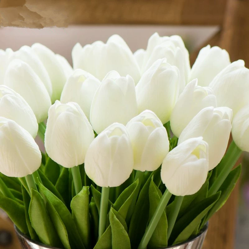 Mini Tulip Simulation Flower, High-Grade Polyurethane, 33 cm Stem, Single Stem Wholesale