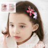 Children's hair accessory, fresh three dimensional jewelry, hairgrip from pearl, set, Korean style, flowered