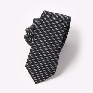 Cotton tie fashion striped jacquard European and American popular men's cotton tie 6.5cm spot wholesale Shengzhou tie
