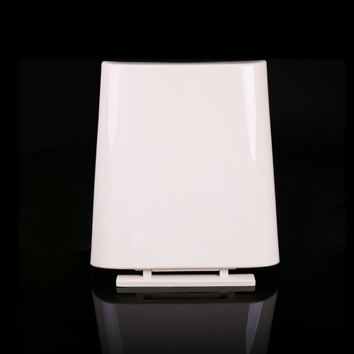 Thickened Trapezoid Toilet Lid White Bone Color Trapezoid Toilet Seat Cover Square Toilet Bowl Cover Old Style Flush Toilet Lid