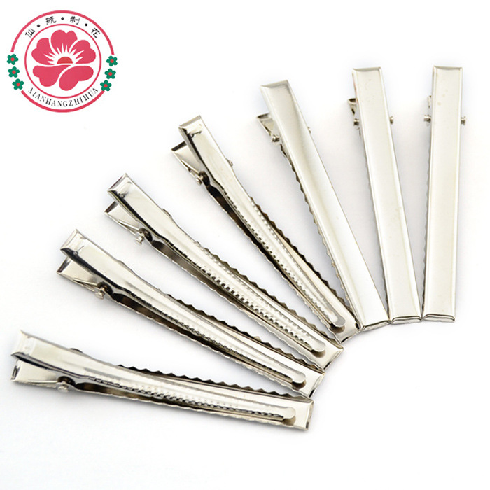 厂家直销DIY发饰头饰发夹配件平口方形夹一字鸭嘴夹手工材料发卡