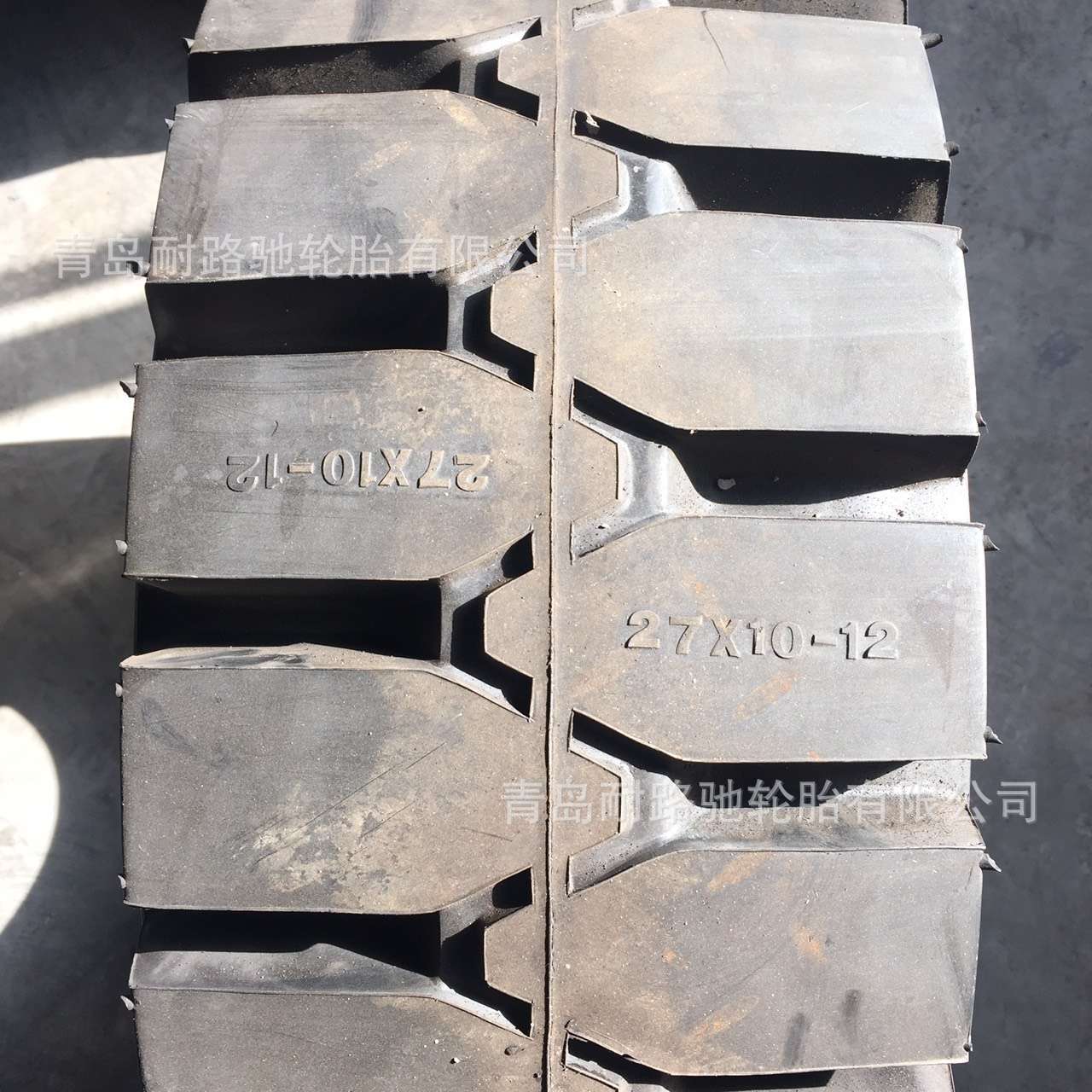 杭州叉车27x10-12林德叉车实心轮胎27*10-12