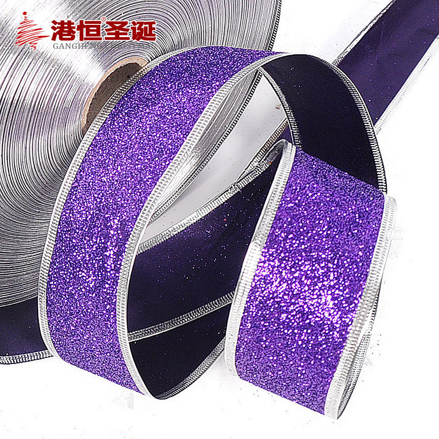 Hong Kong Heng cinta decorativa de Navidad 3/3,8 cm brillo rosa cinta decorativa colorida cinta de embalaje de regalo de Navidad
