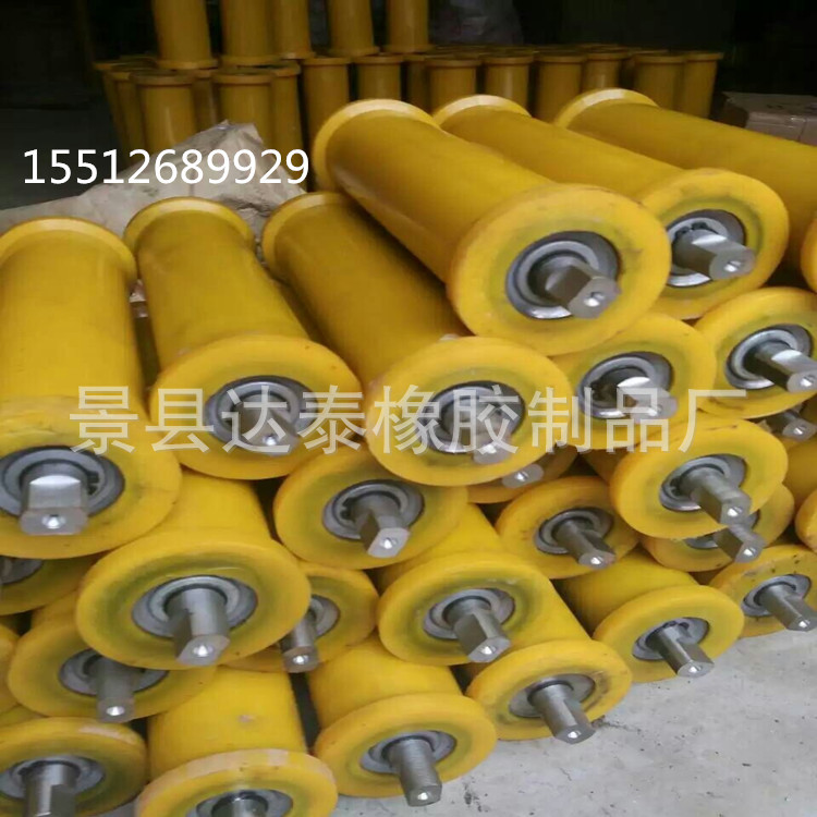 批发供应180*350聚氨酯地轮  钢丝绳拖绳地轮 河北地辊轮厂家