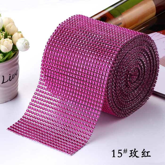 24 filas de taladro de malla de plástico hueco/taladro de línea/taladro de fila de 4mm/taladro de imitación, decoración navideña, artesanía, cortina