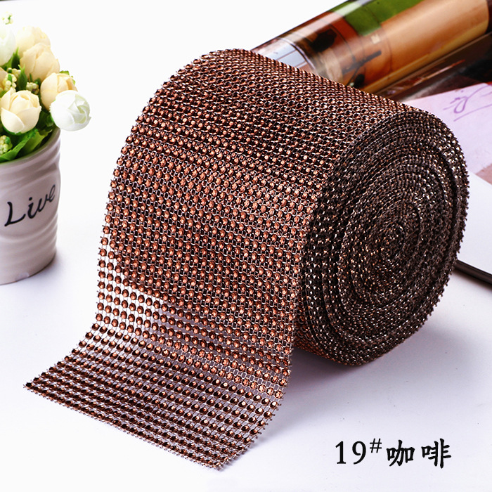 24 filas de taladro de malla de plástico hueco/taladro de línea/taladro de fila de 4mm/taladro de imitación, decoración navideña, artesanía, cortina