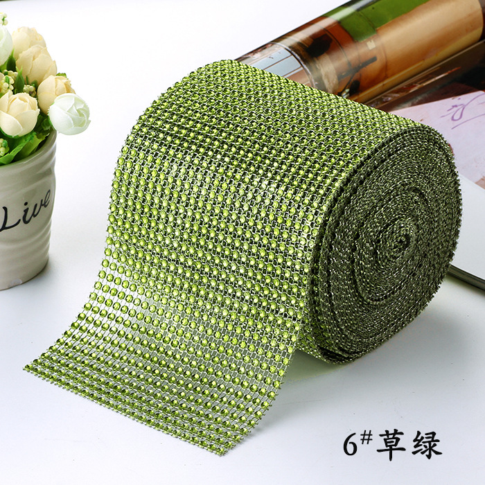 24 filas de taladro de malla de plástico hueco/taladro de línea/taladro de fila de 4mm/taladro de imitación, decoración navideña, artesanía, cortina