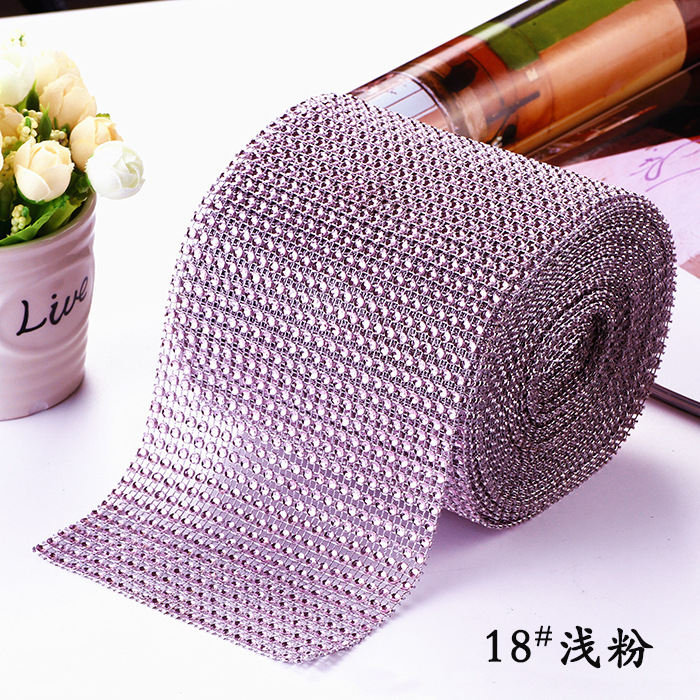 24 filas de taladro de malla de plástico hueco/taladro de línea/taladro de fila de 4mm/taladro de imitación, decoración navideña, artesanía, cortina