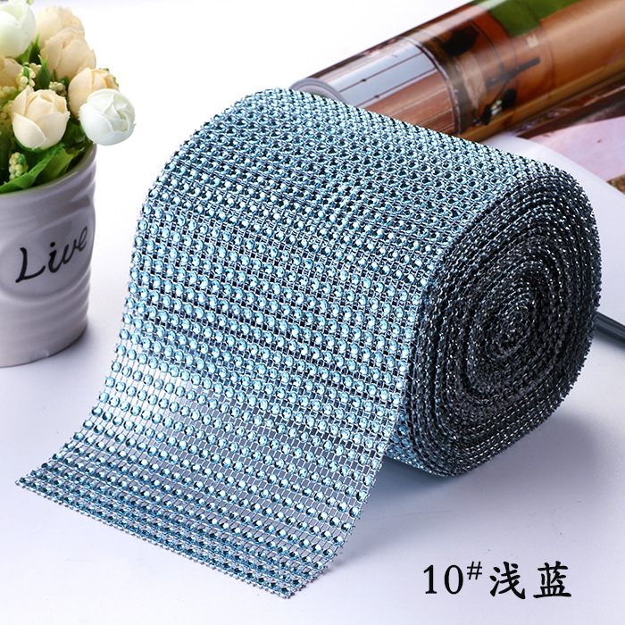 24 filas de taladro de malla de plástico hueco/taladro de línea/taladro de fila de 4mm/taladro de imitación, decoración navideña, artesanía, cortina