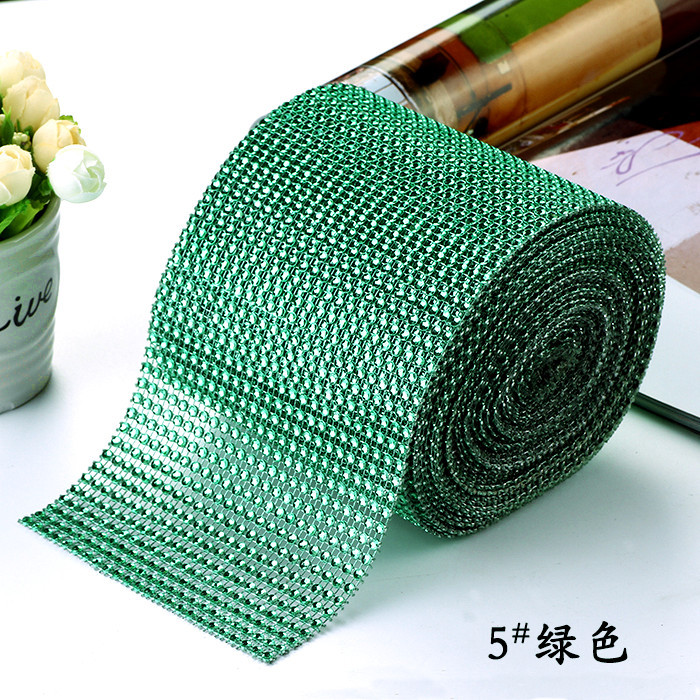 24 filas de taladro de malla de plástico hueco/taladro de línea/taladro de fila de 4mm/taladro de imitación, decoración navideña, artesanía, cortina