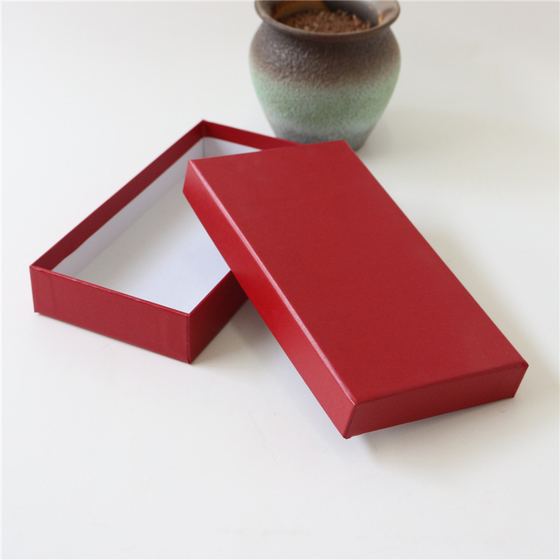 Nueva caja de regalo tapa caja de regalo caja de billetera caja de embalaje de cartón engrosada larga en stock al por mayor