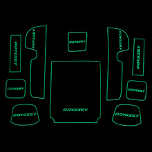 适用于于本田15-17款奥德赛门槽垫水杯垫汽车内饰防滑垫储物槽垫