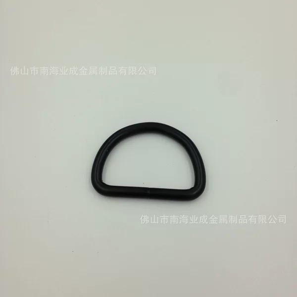 Computer bag dumb black environmental protection electrophoresis paint electroplating spray black D-buckle metal D-shaped buckle luggage hardware accessories