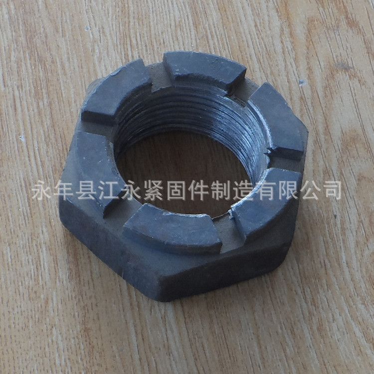 现货批发开槽螺母    轮胎开槽螺母  镀锌开槽螺母