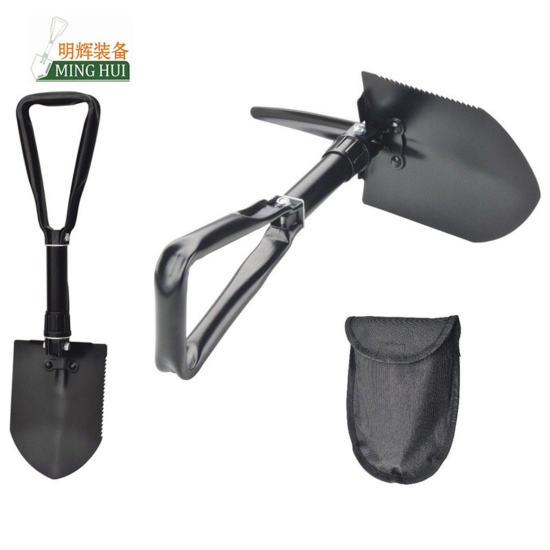 批发加厚加强车用户外工具多功能大号兵工锹大号折叠铲子小铁锹