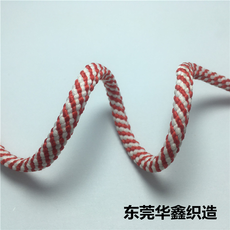 东莞厂家批发 5mm三色涤纶间色圆绳DIY抽绳绑绳 裤子编织腰绳帽绳