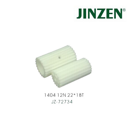 1412尼龙拖轮 22T+18T白(粗齿) 工业缝纫机配件