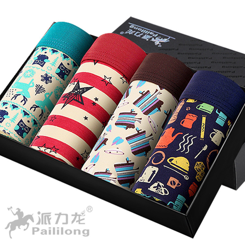 PaliLong gift box men's underwear men's modal boxer briefs boxer shorts sexy short manufacturers