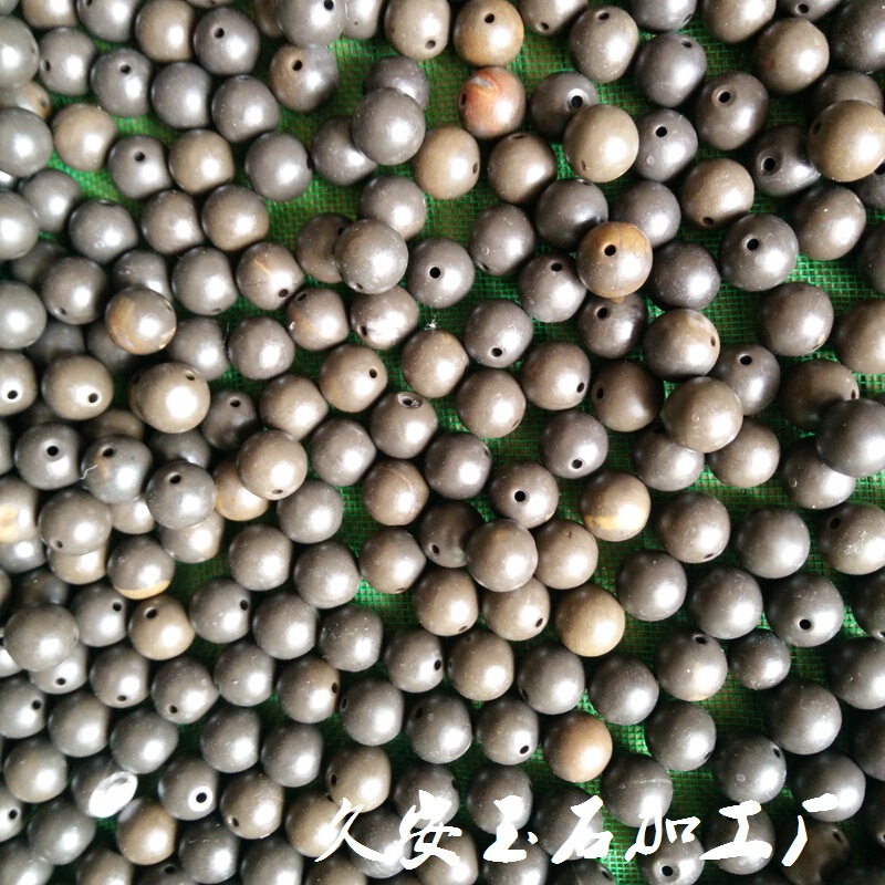 Sibin Xuan Huang stone needle scattered beads jewelry red stone needle beads pendant scraping plate bracelet necklace factory wholesale