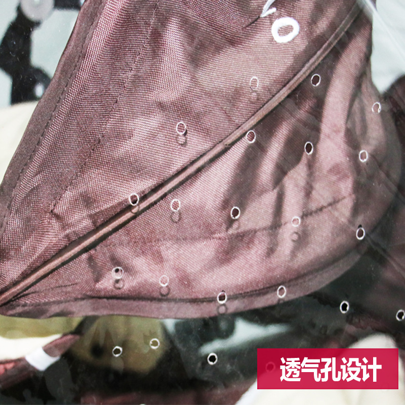 Universal doble cochecito cubierta de lluvia a prueba de viento cubierta doble asiento delantero y trasero cubierta de lluvia impermeable anti-espuma