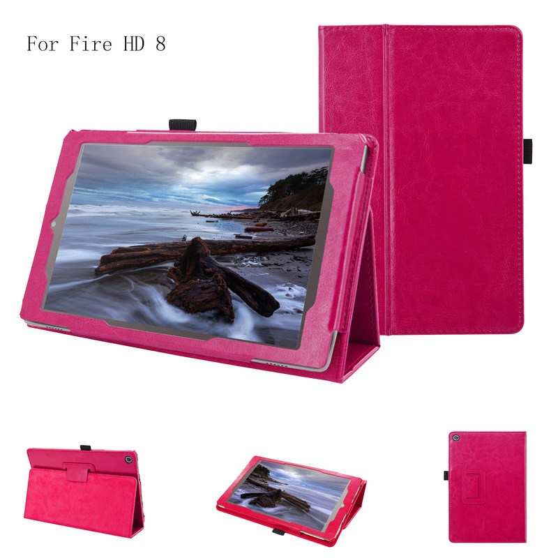 Applicable to 2016 Amazon All-New Fire HD 8 tablet PC leather case HD8 protective case