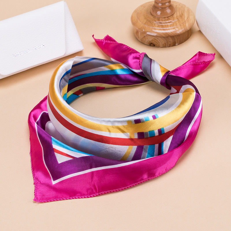 Professional Women's Square Scarves Spring Autumn Style Bank Flight Attendant White Collar Business Small Scarves for Businesswomen_voghion.com