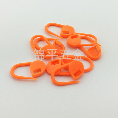 Colorful knitting yarn small mark buckle, colorful safety pin, plastic positioning buckle diy anti-unlocking pin buckle wholesale
